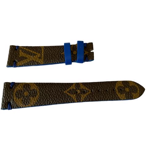 louis vuitton watch strap 20mm|louis vuitton 16mm monogram strap.